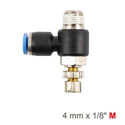 Flow Control Swiv. Elbow Pu 4mm X 1/8' M
